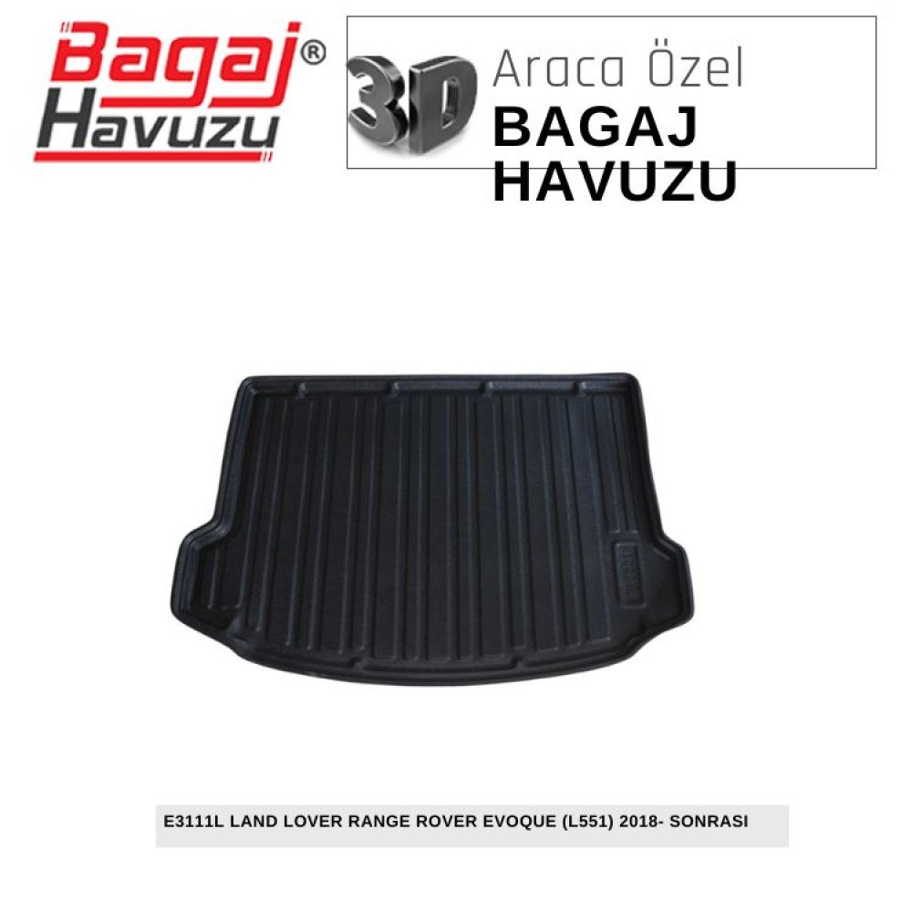 RANGE ROVER EVOQUE (L551) 2018+ EKONOMİK SERİ BAGAJ HAVUZU