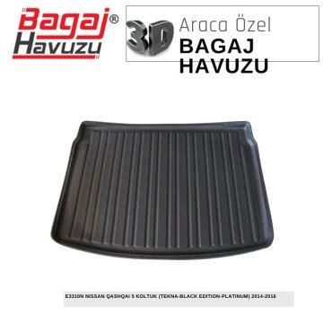 QASHQAI (J11) 5 KOLTUK (TEKNA) 2014-2016 EKONOMİK SERİ BAGAJ HAVUZU