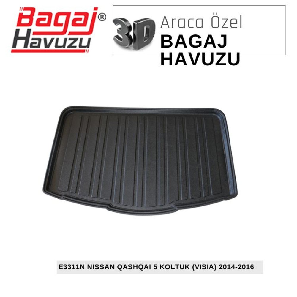 QASHQAI (J11) 5 KOLTUK (VISIA) 2014-2016 EKONOMİK SERİ BAGAJ HAVUZU