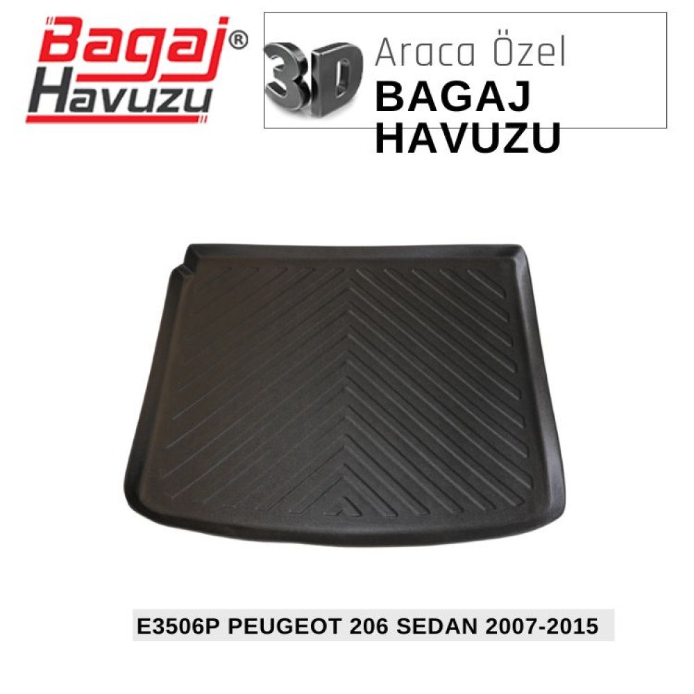 206 SEDAN 2007-2015 EKONOMİK SERİ BAGAJ HAVUZU